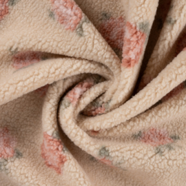 Teddy - Romantic Roses   - Pink Ecru