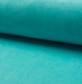 Nicky velours uni | Turquoise 204