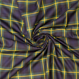 Ruit - Tartan - Darkblue - Yellow - Green
