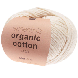 Rico Design - Essentials - Organic Cotton Aran - Cream 002