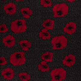 Jacquard - Flower  - Red