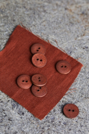 Mind the Maker | Curb Cotton  Button - 18 mm - Sienna