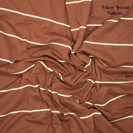 Fibremood 37   - Knit cotton Stripes  - Kornelia Brown