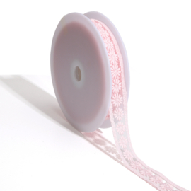 Band - Madeliefje Tuleband   - 22 mm - Pink