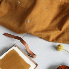 Atelier brunette | tissu " stardust ochre "