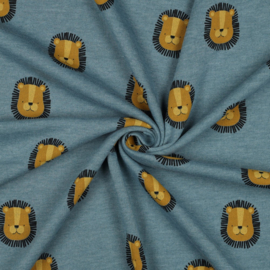 Sweat Melange - Lions  - Smokey Blue 