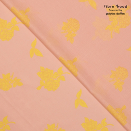 Fibremood 20 - Katoen Print - Roses - Soft Pink