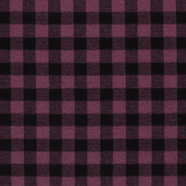 Heavy Knit  Check - Purple