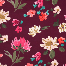 Nerida Hansen - French Terry Digital  - Colette  - Plum