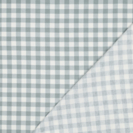 Katoen Flannel - Ruit - Mint