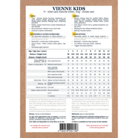 Ikatee Patterns - Vienne Kids Vest - 3 /12 yr - Paper Sewing Pattern