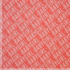 French Terry Print - Baby Girl - Peach