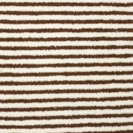 Teddy -  Lines   - Ecru Dark Brown