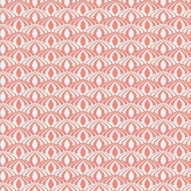 Katoen print | Feels like spring | Salmon