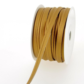 Paspelband - Imitatieleer - 10 mm - Oker  Metallic