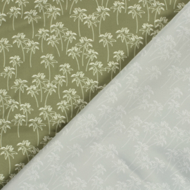 Swimpants Fabric  - Recycled  - Quick Dry  - Palms   - Olive Green