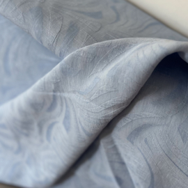 Bittoun - A la Ville - linnen Viscose  - Jacquard  - Waves Blue