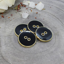 Atelier Brunette | Joy  Buttons  - 20 mm  - Black