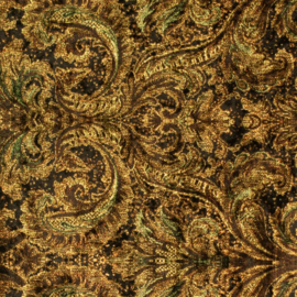 Velours - Paisley  - Green  - Brown