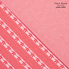 Fibermood - Knit - Gebreid - Jaquard Flowers - Red - Jules/Thea