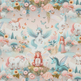 Verhees Jersey - Unicorns - Pastel Colors