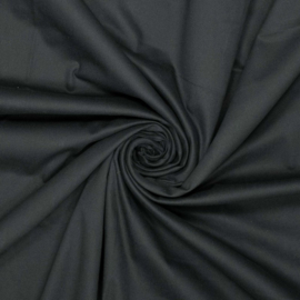 Katoen Elasthan - Woven - Peach Finish  - Black 999