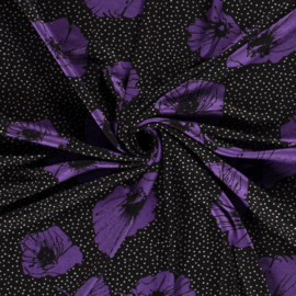 Jacquard - Flower  - Purple
