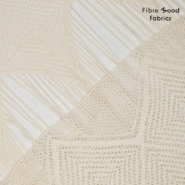 Fibremood  39  - Crocheted . Gehaakt- per paneel 1.50 mtr   - Ecru   - Jax