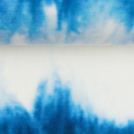 Swafing Viscose - Lexi - Tie Dye - Royal Blue