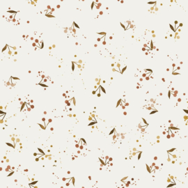 Family Fabrics | Tricot Print | Golden Cherries