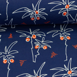 Swafing - French Terry   - Aloha - Palm Trees - Navy