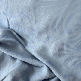 Bittoun - A la Ville - linnen Viscose  - Jacquard  - Waves Blue