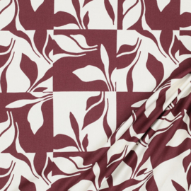 Canvas - Abstract Leaves - Berry