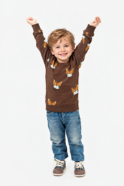 French Terry Crepe  - Tiger  - Brown