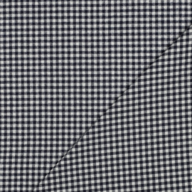 Verhees Katoen - Garengeverfd - Ruit S  - Flannel - Marine