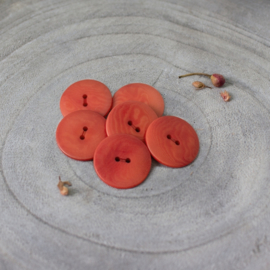 Atelier Brunette  Buttons | Corozo | Palm - Tangerine   - 20 mm
