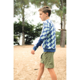 Verhees Soft Sweat - Check - Pink Brown