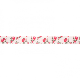 41251 elastisch biaisband roos 15mm