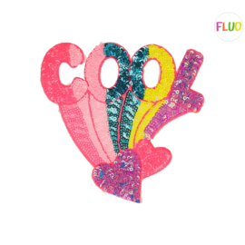 Applicatie - Glitter   -  Cool  - 13,5 x 13,5 cm