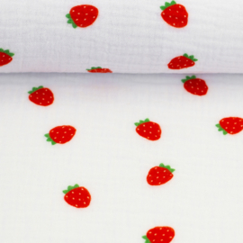 Swafing  - Double Gauze - Strawberries