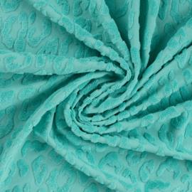 Badstof - Animal Print - Aqua