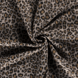 Jacquard Brushed - Cheetah Ecru