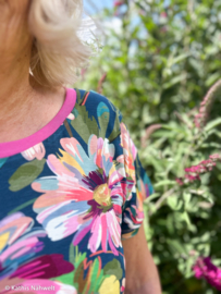 Swafing Tricot - Viscose Jersey - Watercolored Flowers - Ariella