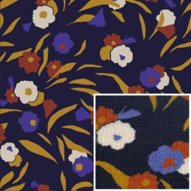 Teddy Stof - Flowers  - Navy