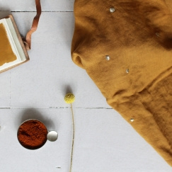 Atelier brunette | tissu " stardust ochre "