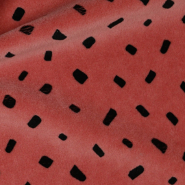 Nicky Velours - Stripes - Blush