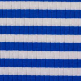 Swafing Ribbel Tricot - Stripe - Cobalt