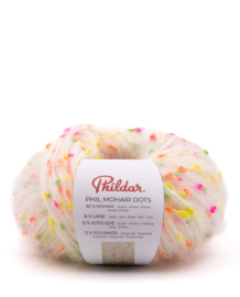 Phil Mohair Dots - Fluo