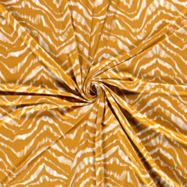 Viscose Jersey - Abstract - Ochre