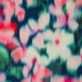 Swafing - Sizilien - Jersey Viscose - Blurred Flowers - Pink